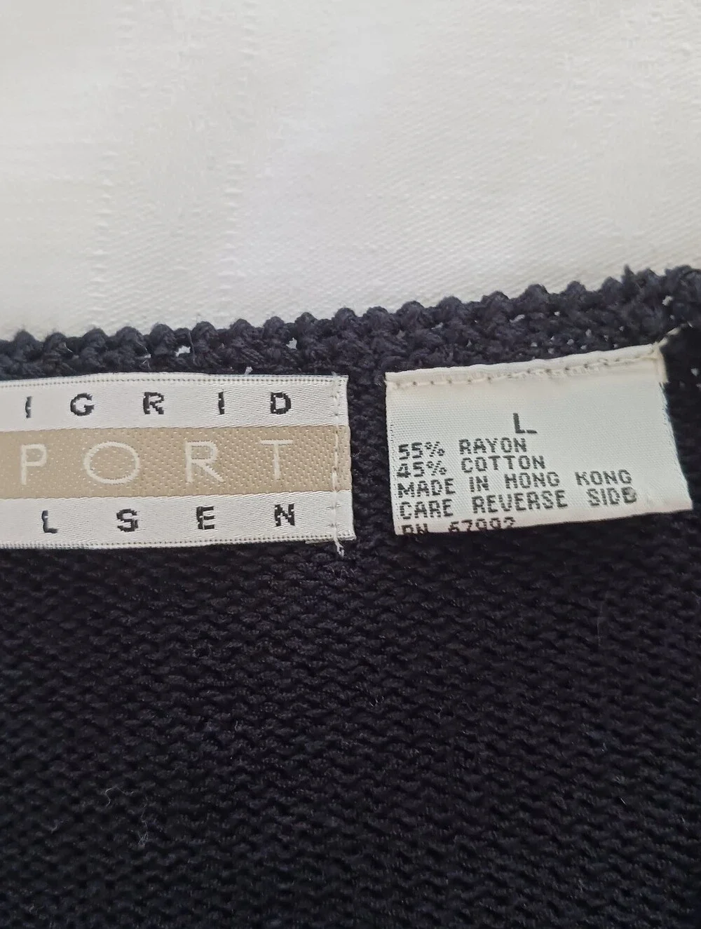 Black Beaded V-Neck Women's Cardigan Sweater